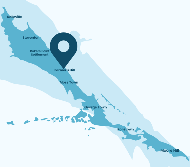 Map showing the location of Beau Soleil Beach House